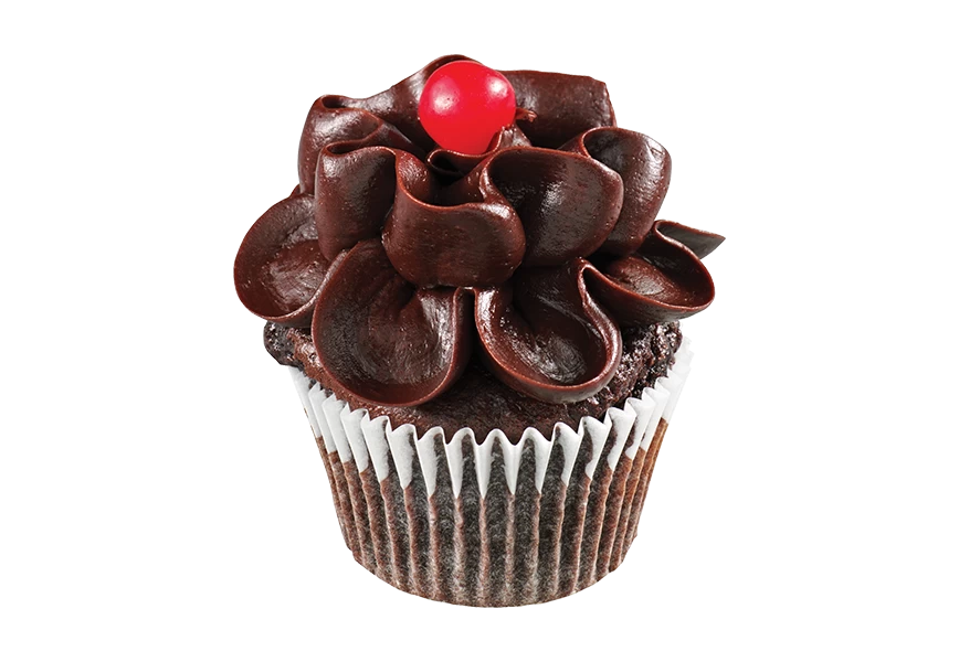 Free Premium PNG View of plate with delicious and sweet cupcake dessert transparen background 