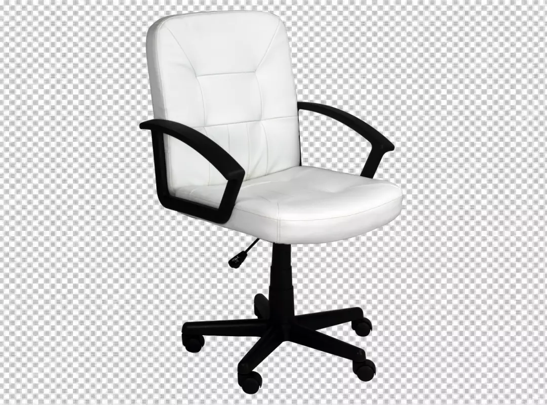 Free Premium PNG White office chair transparent background 