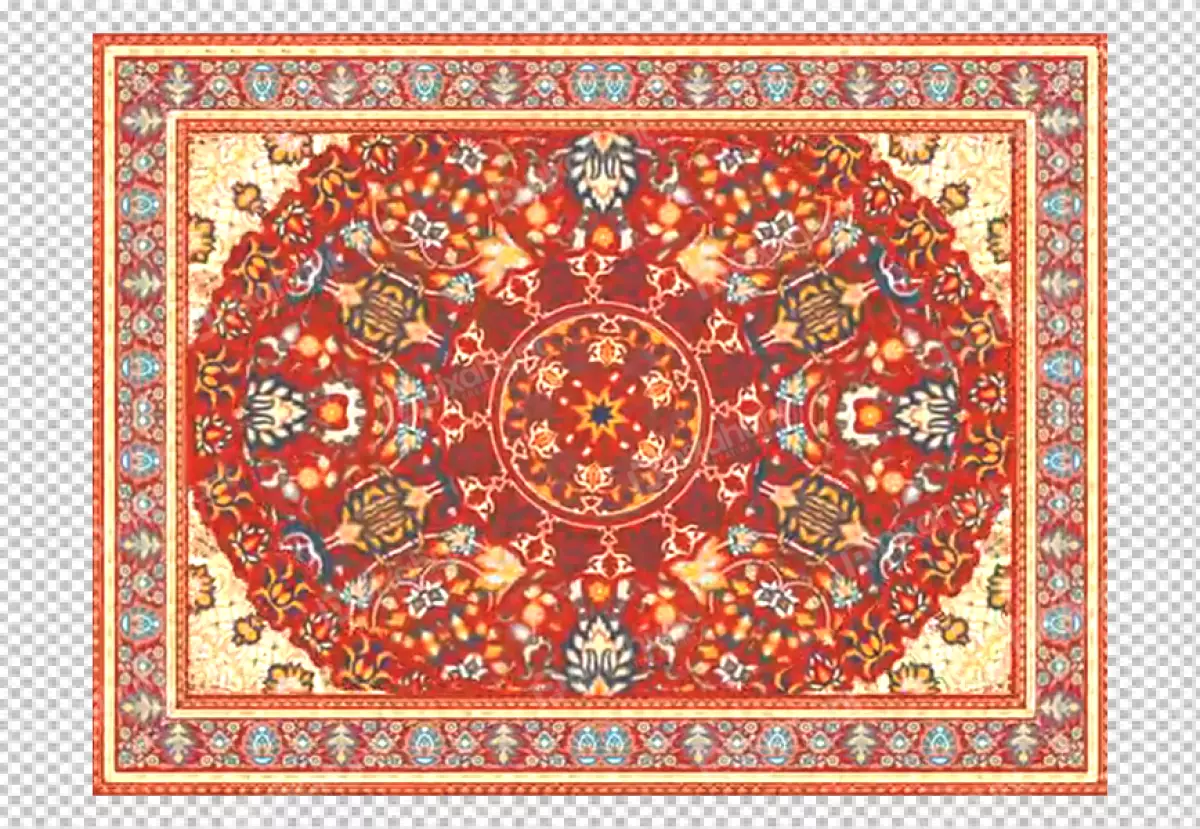 Free Premium PNG Wool Turkish rug Handmade and decorative PNG