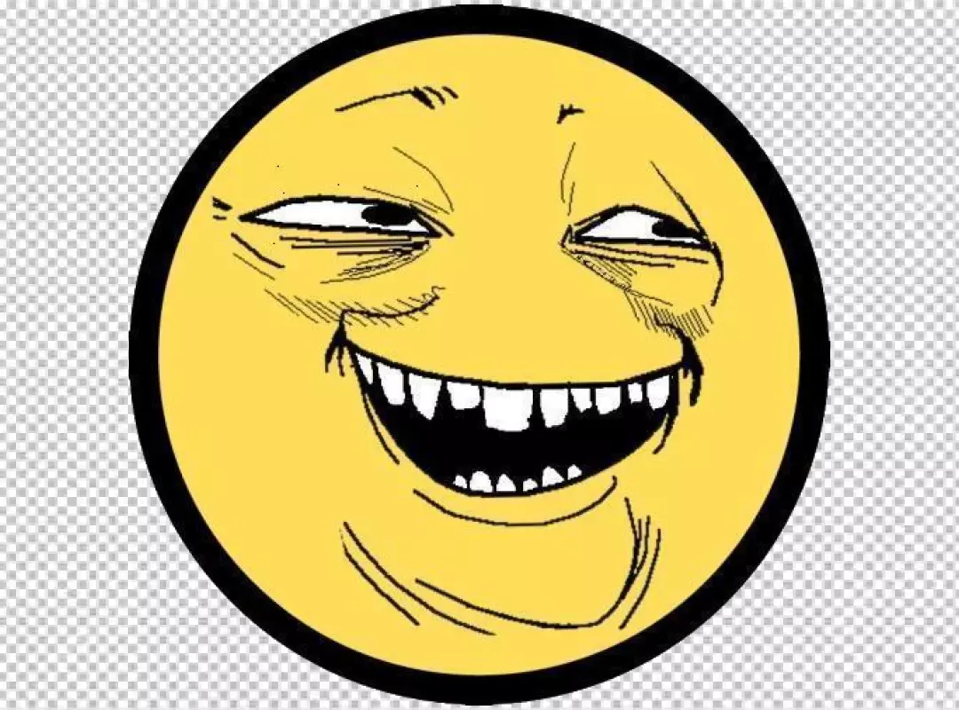Free Premium PNG Yellow emojis troll face