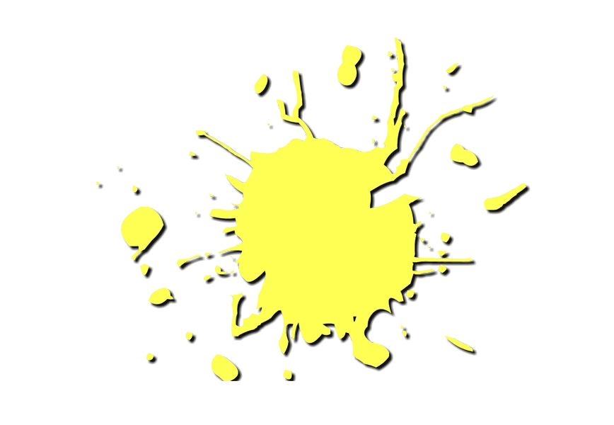 Free Premium PNG Yellow stain paint splash png