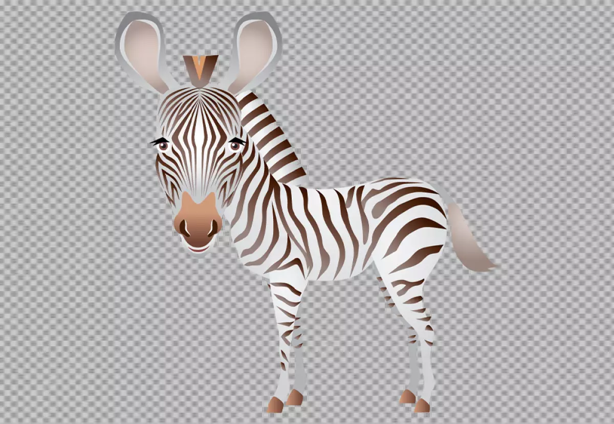 Free Premium PNG Zebra is a beautiful and graceful animal, and it is a joy to watch it in the wild