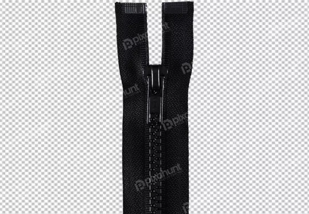 Free Premium PNG Zipper is closed and the teeth are interlocked also is made of a durable nylon material and has a metal slider and it is 20 inches long