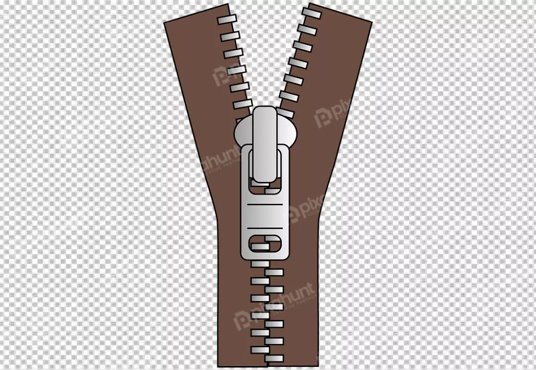 Free Premium PNG zipper is made of metal a YKK zipper  is 10 inches long