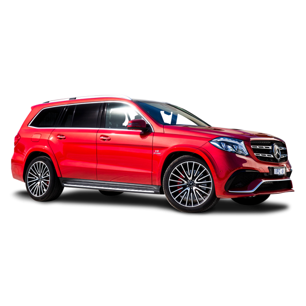 Free Premium PNG Red Mercedes Benz GLS Class Ca