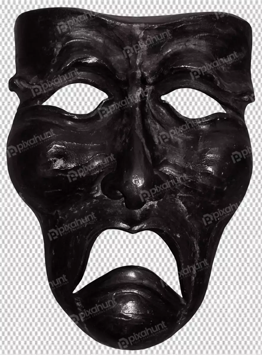 Free Premium PNG Tragedy mask