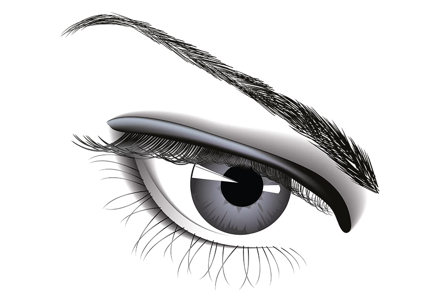 Free Premium PNG Beautiful fashion model eye PNG