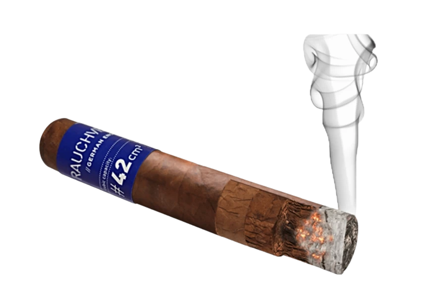 Free Premium PNG Burning cigarette with smoke