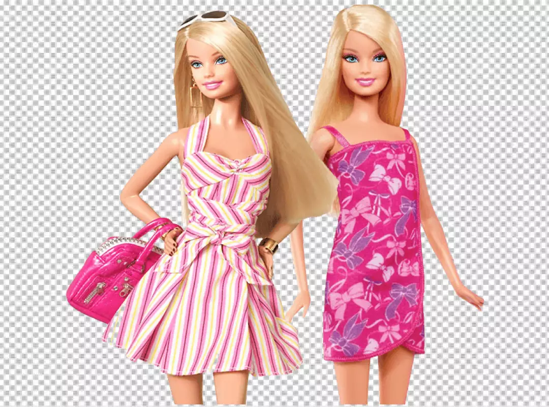 Free Premium PNG To Barbie standing togedar