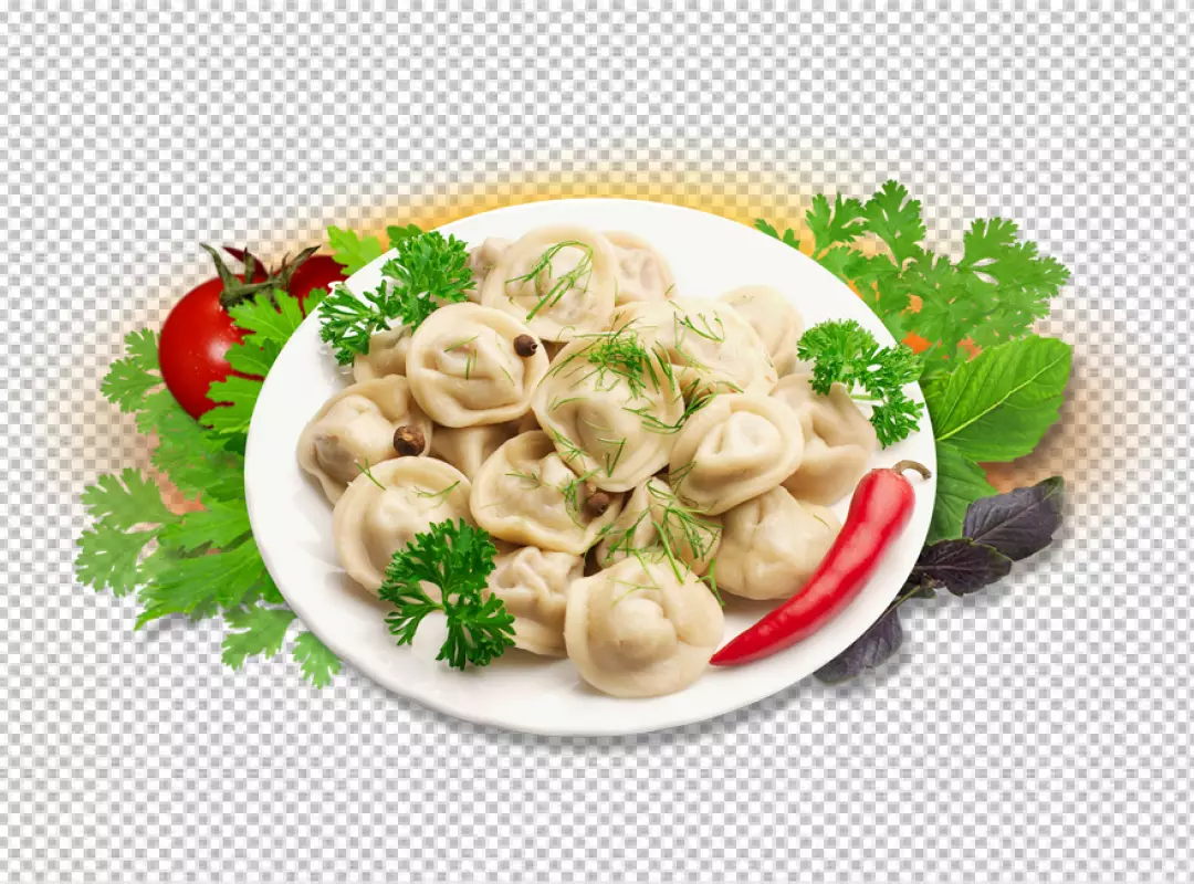 Free Premium PNG Dumpling Gyoza isolated on transparent background