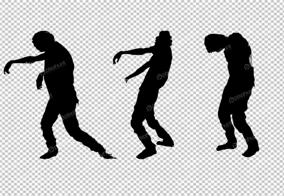 Free Premium PNG Zombies horizontal position