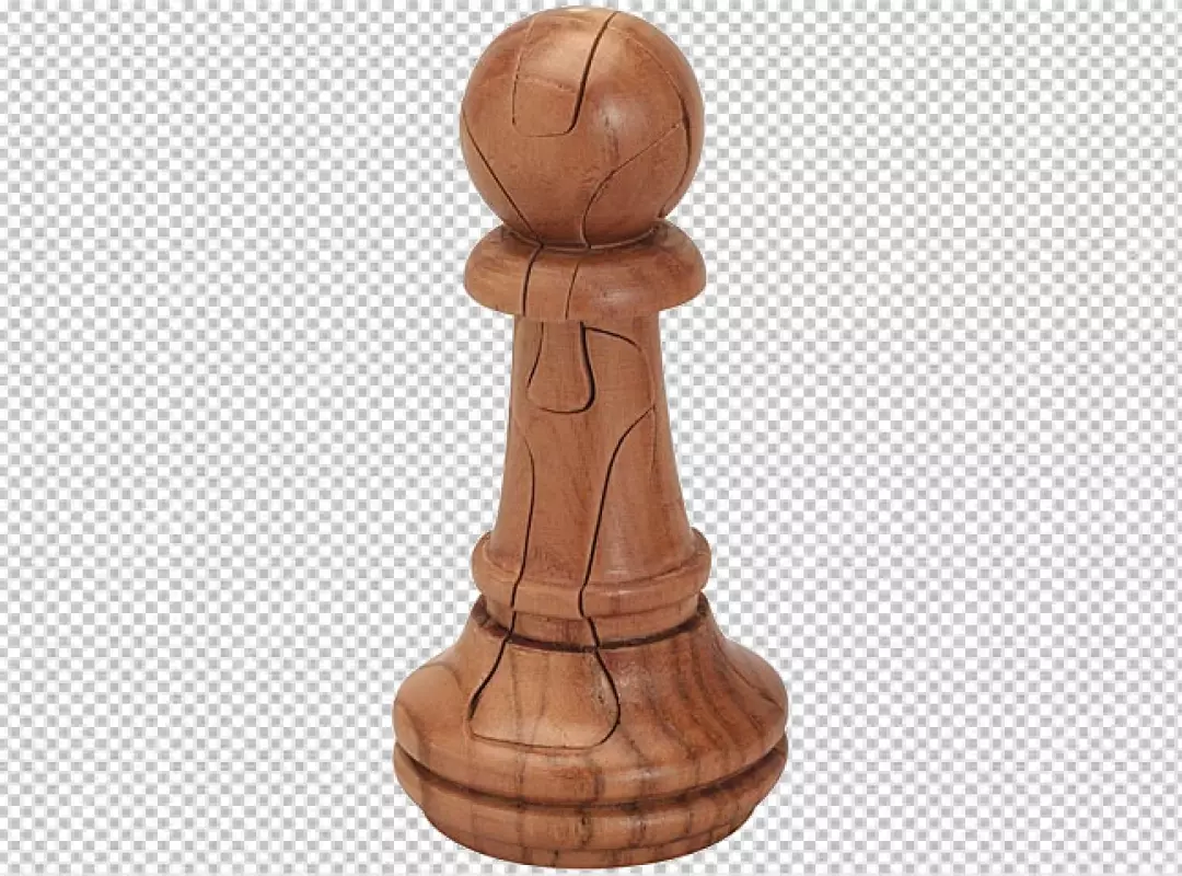 Free Premium PNG Wooden Chess pieces 3d renders a transparent background PNG