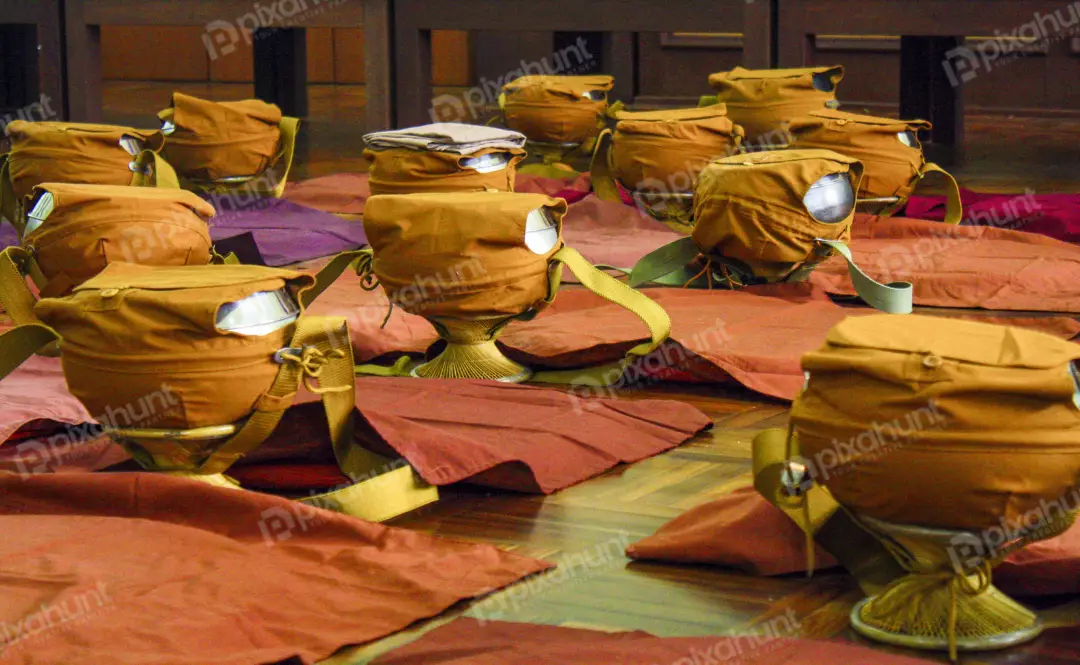 Free Premium Stock Photos Buddhist Monk's Begging Bowls