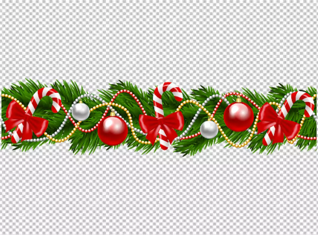 Free Premium PNG Frame balls mistletoe christmas PNG BG