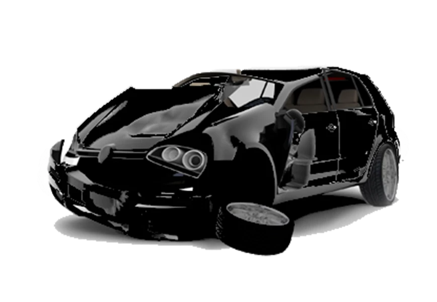 Free Premium PNG Black color render car crash photo png