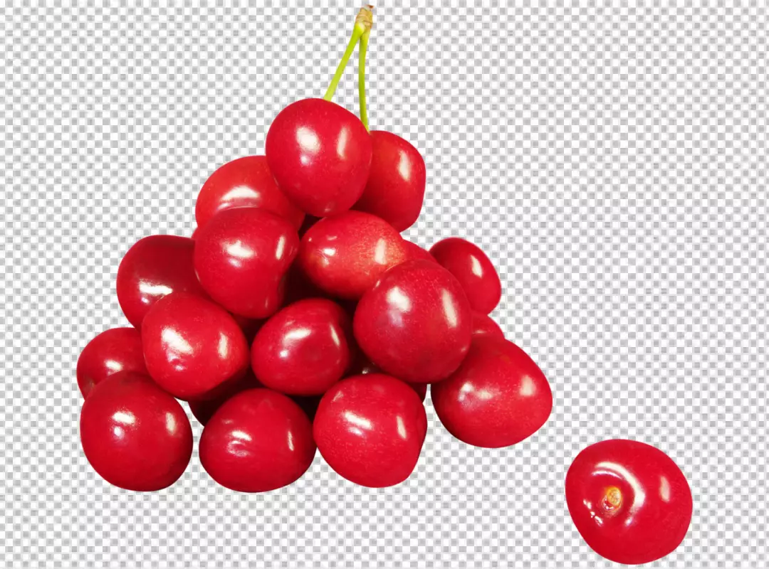 Free Premium PNG Cherry isolated on PNG background without leaf