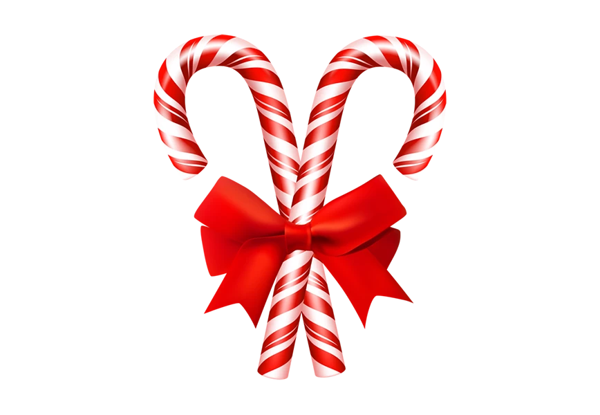 Free Premium PNG Candy cane on vector transparent background 