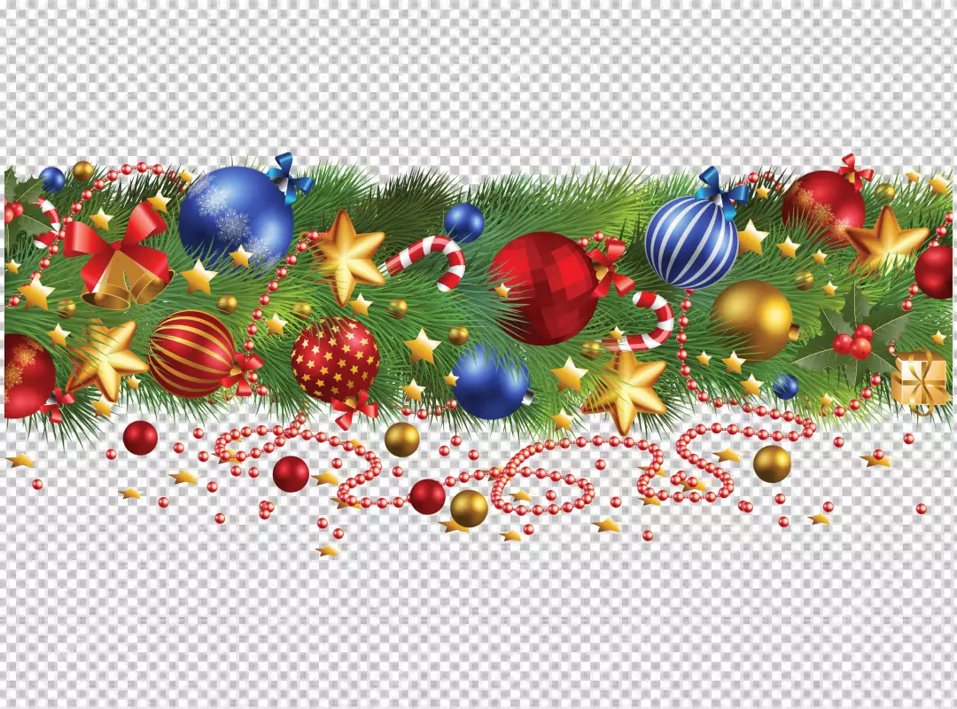 Free Premium PNG Festive holiday garland decoration png