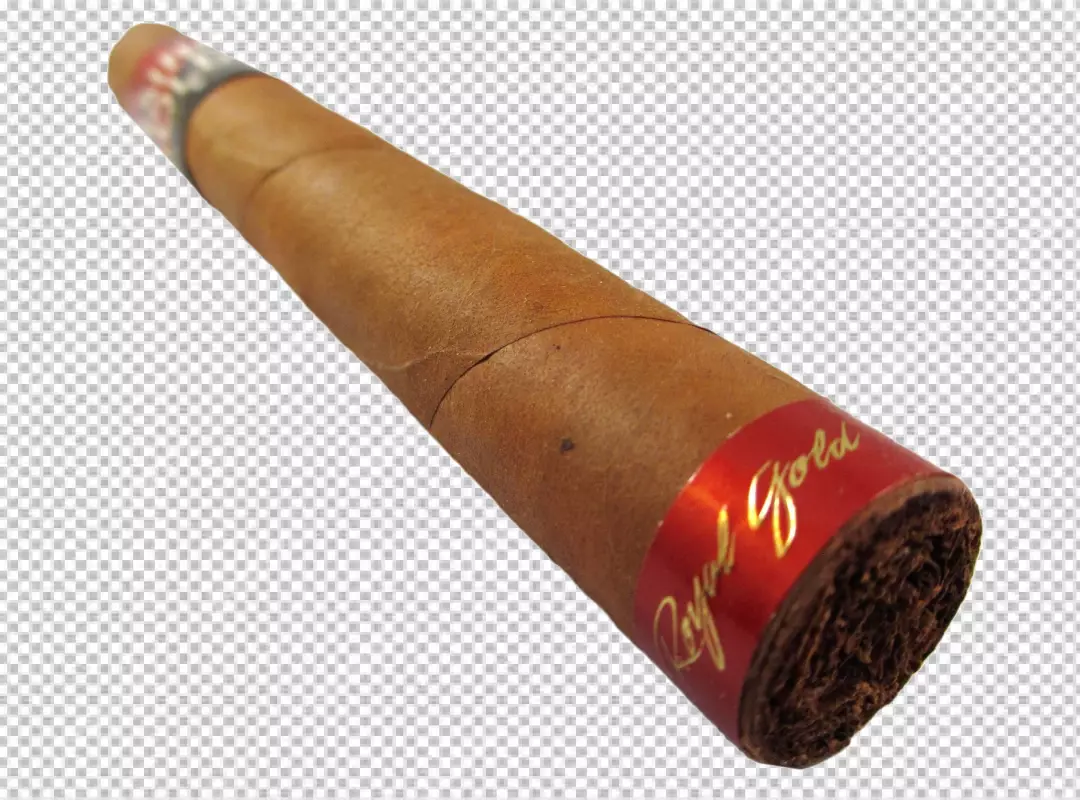 Free Premium PNG A Single Cigar Resting Against a White Background on White or PNG Transparent Background