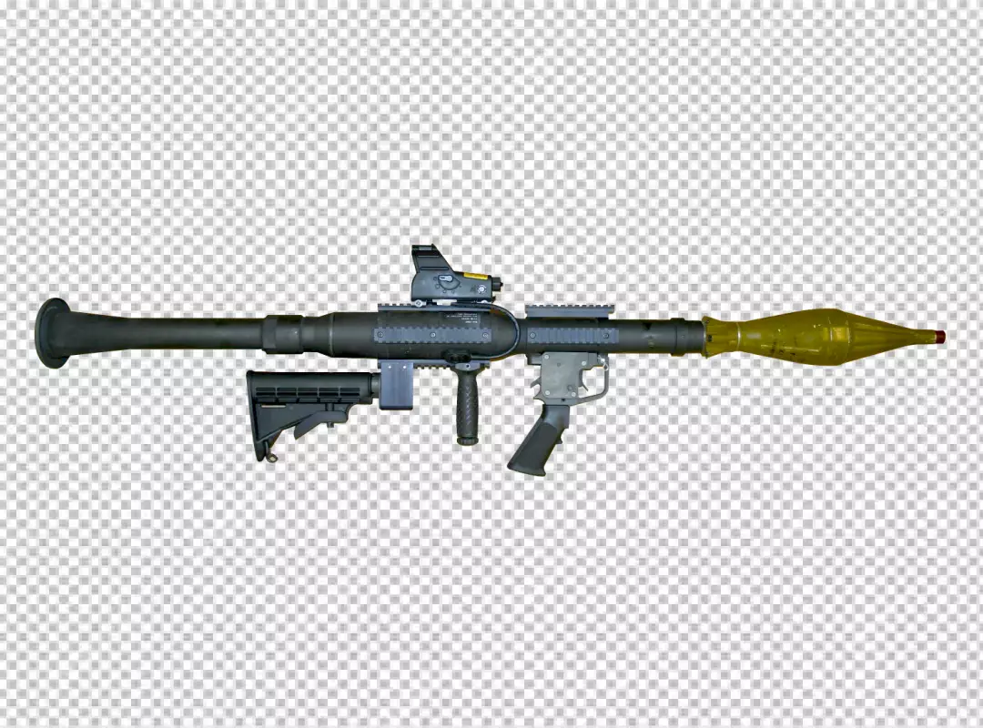 Free Premium PNG Close-up of Grenade Launcher