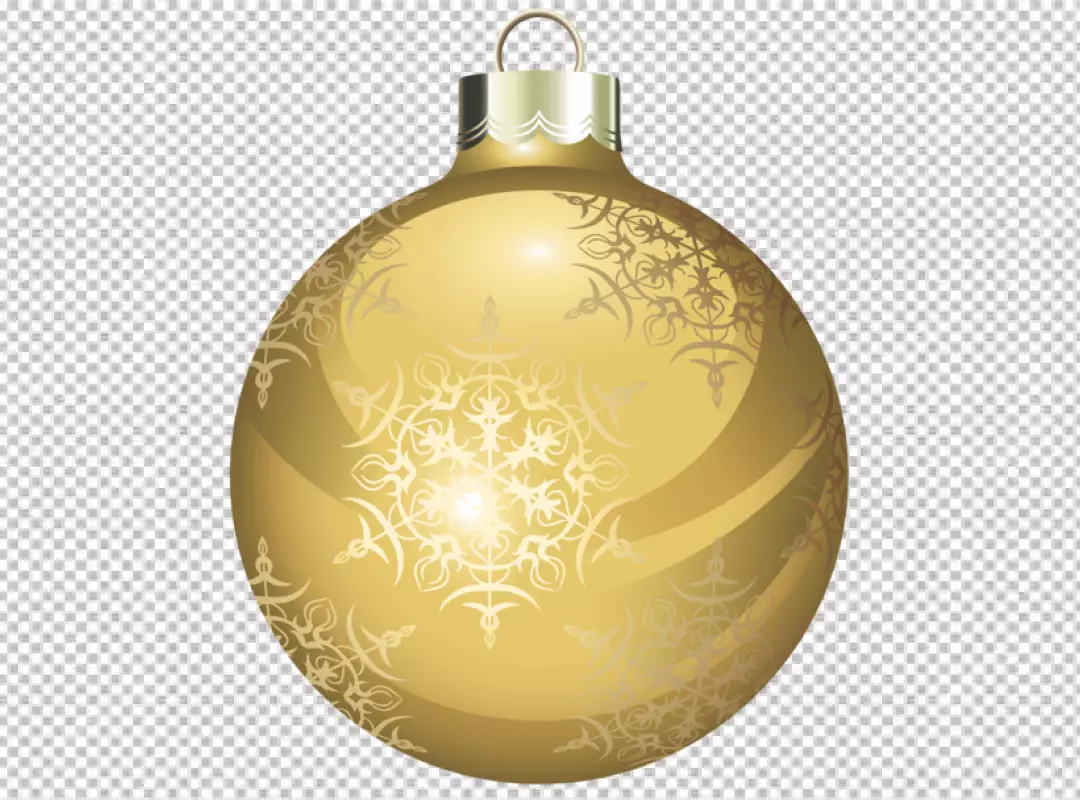 Free Premium PNG Three gold and red Christmas ornaments PNG