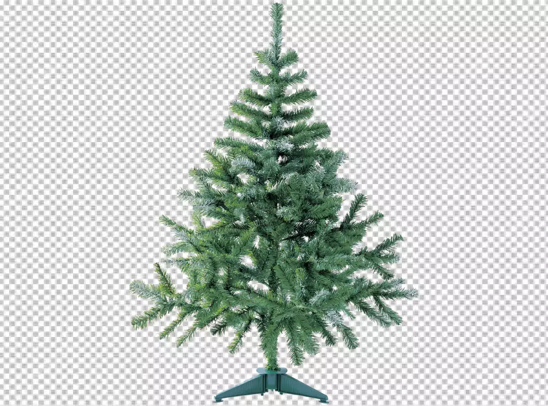 Free Premium PNG Christmas tree with bright lights and bows