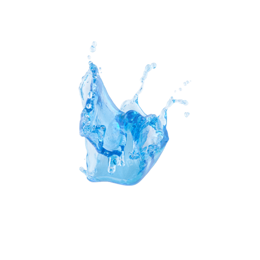 Free Premium PNG Blue water splashing isolated