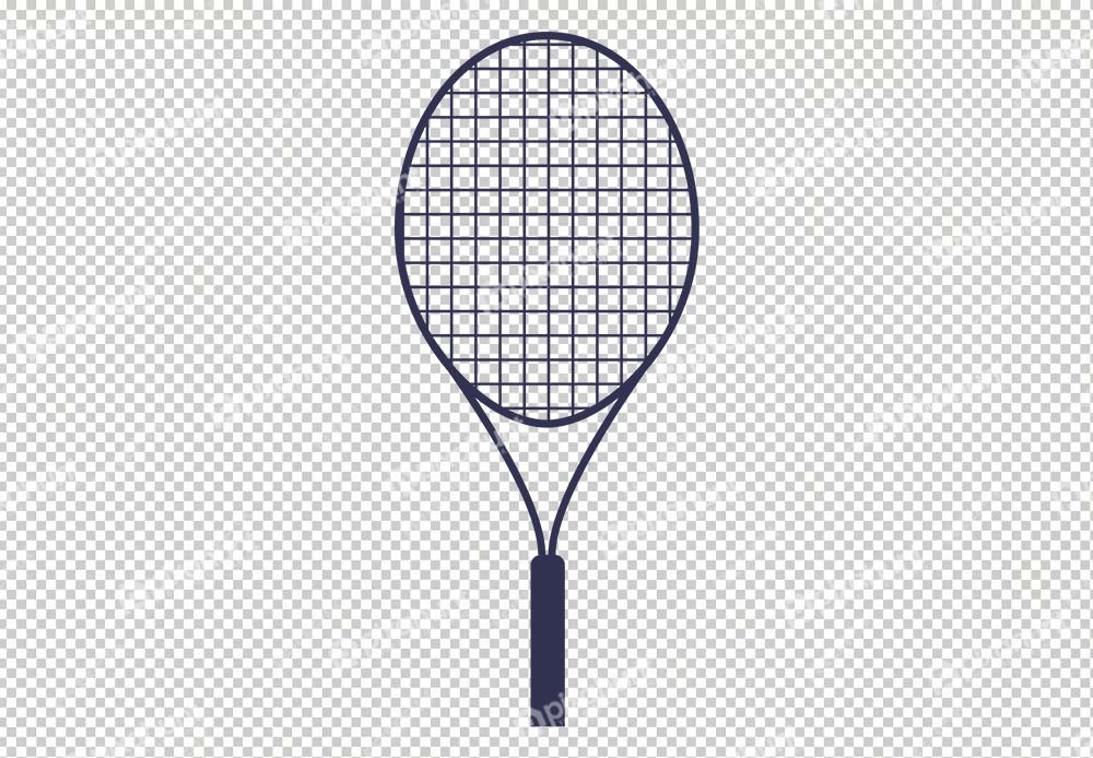 Free Premium PNG isolated Black tennis racket bat