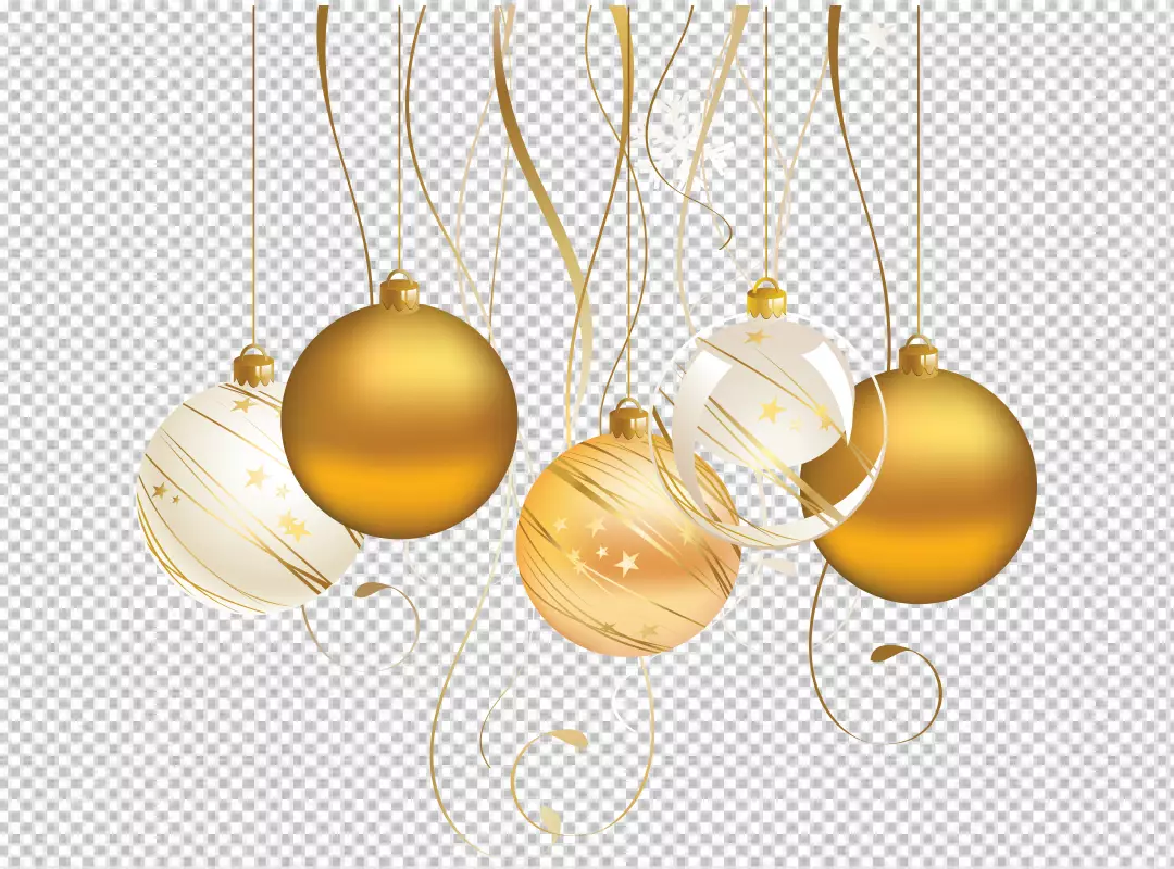 Free Premium PNG hanging red Christmas ball isolated on PNG