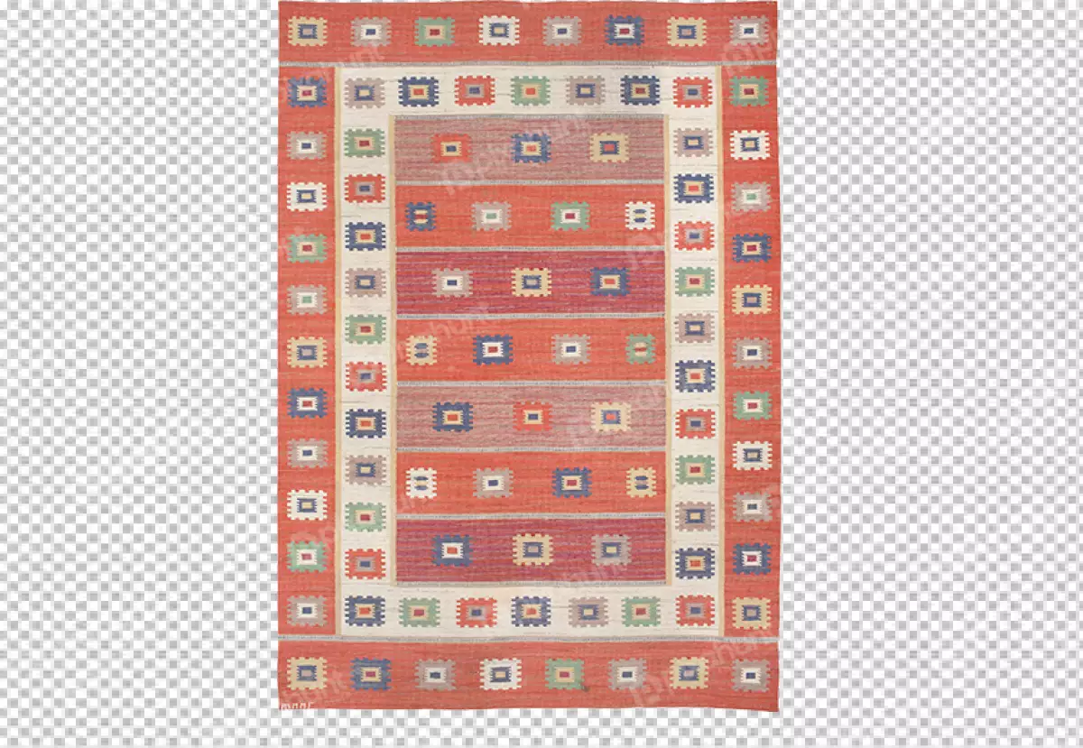 Free Premium PNG Hand woven antique Turkish carpet 11