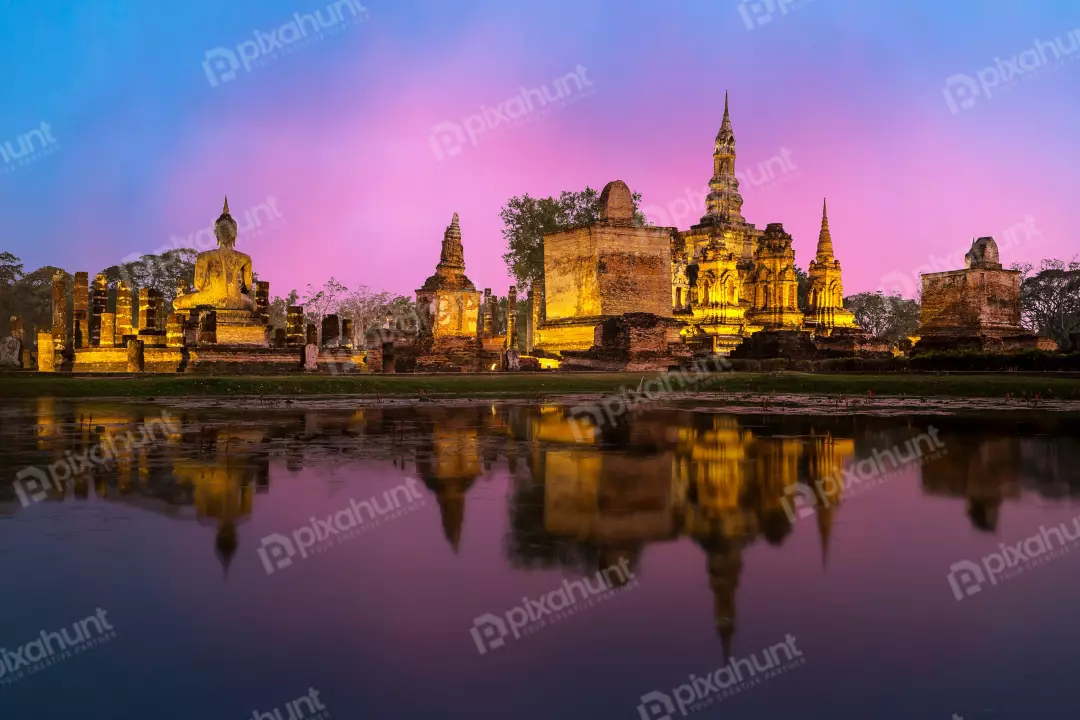 Free Premium Stock Photos phra nakhon si ayutthaya | Ayutthaya is a city in Thailand drone view