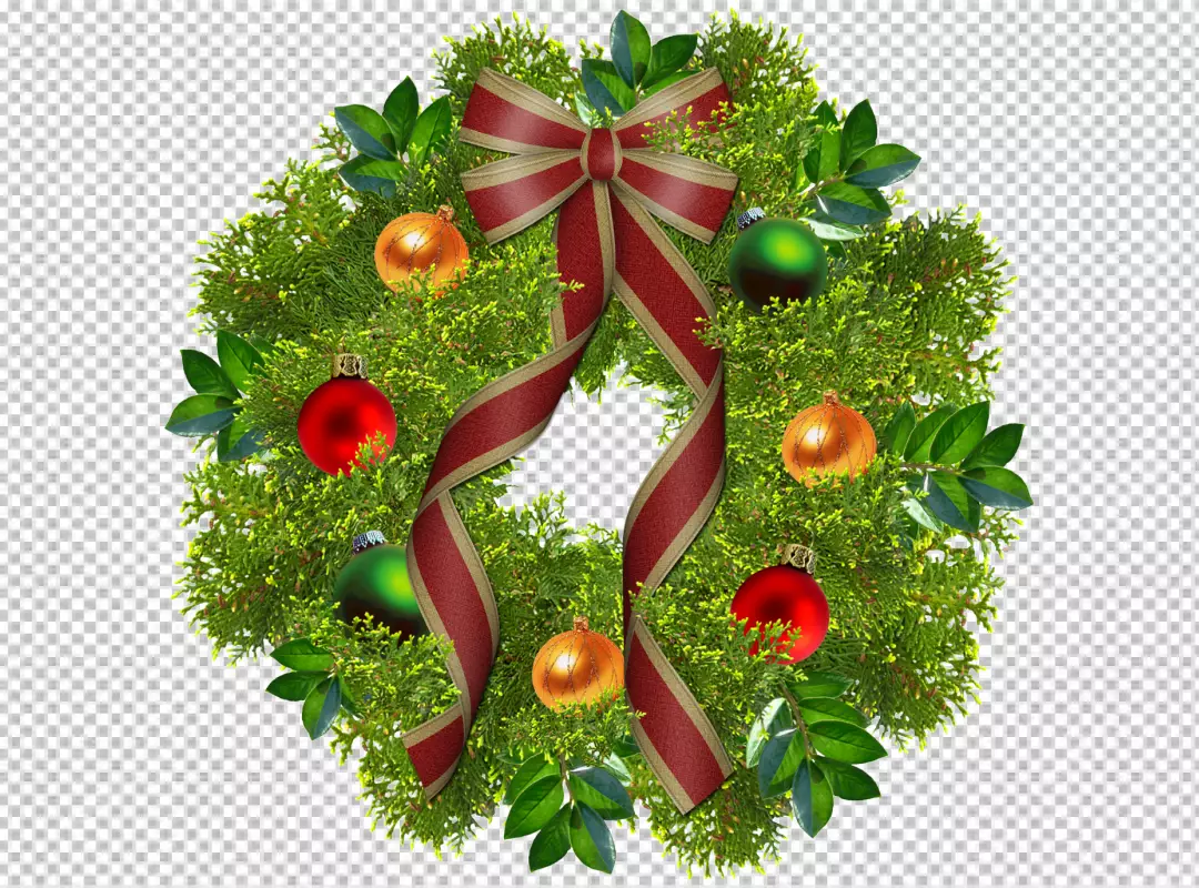 Free Premium PNG Hand drawn christmas wreath