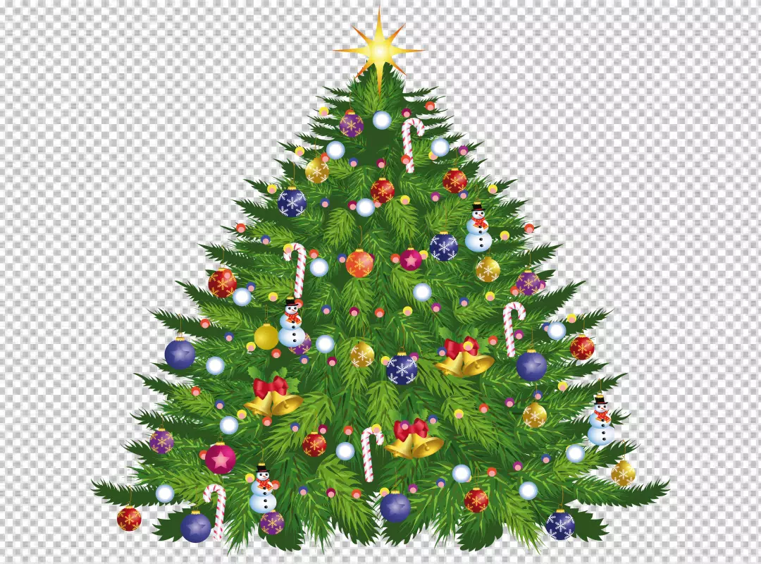 Free Premium PNG Realistic christmas tree concept PNG bg