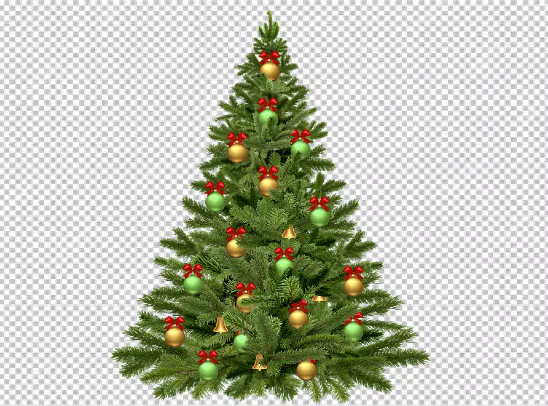 Free Premium PNG Realistic christmas tree concept PNG