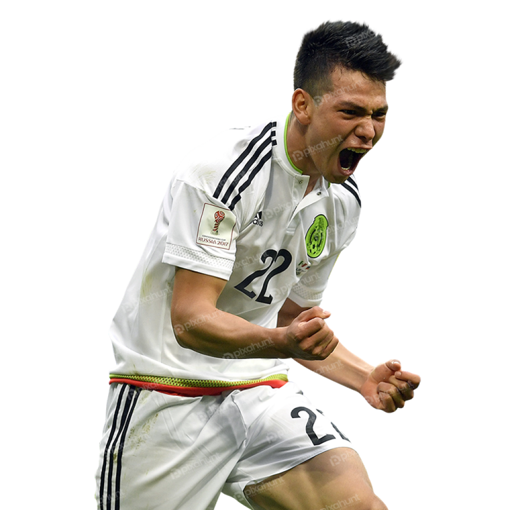 Free Premium PNG Mexican Pro player in Win Mach In Copa America Hirving Lozano