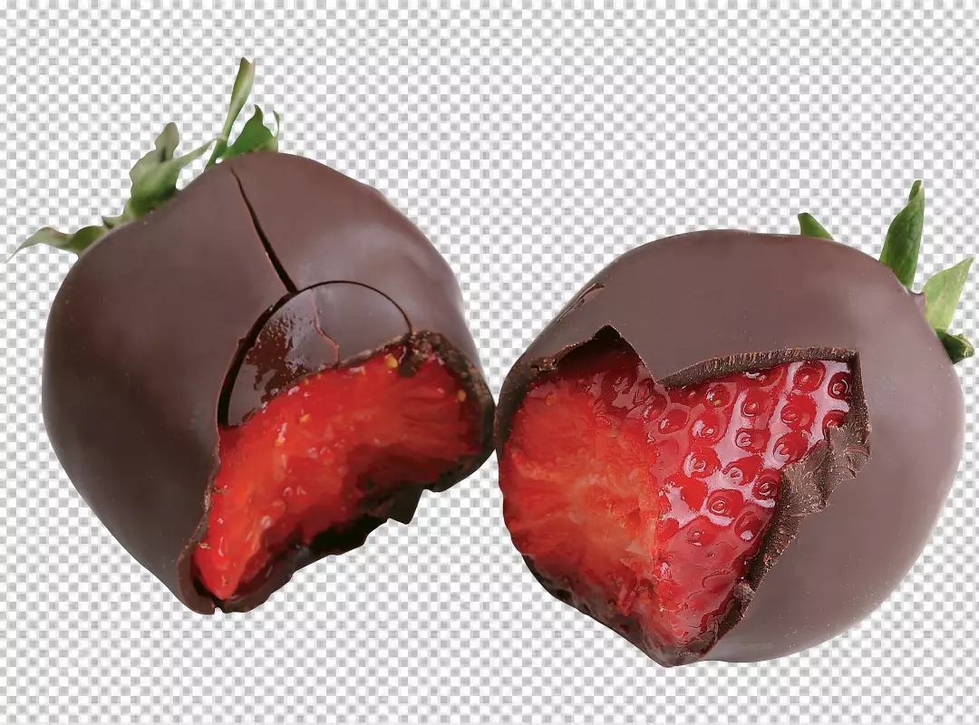 Free Premium PNG Strawberry chocolate transparent background 