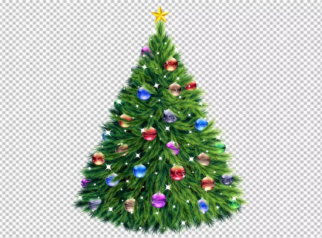 Free Premium PNG Realistic christmas tree Transparent PNG