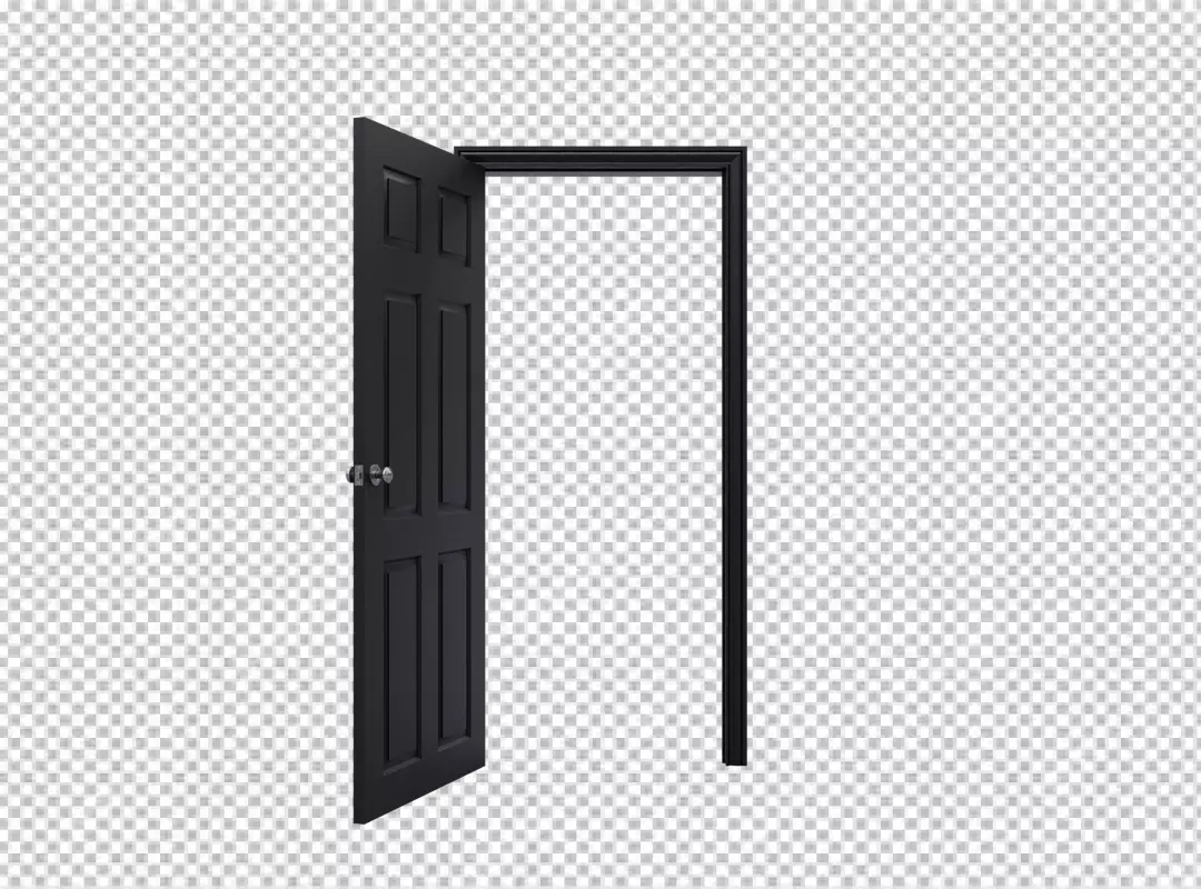 Free Premium PNG black interior door frame