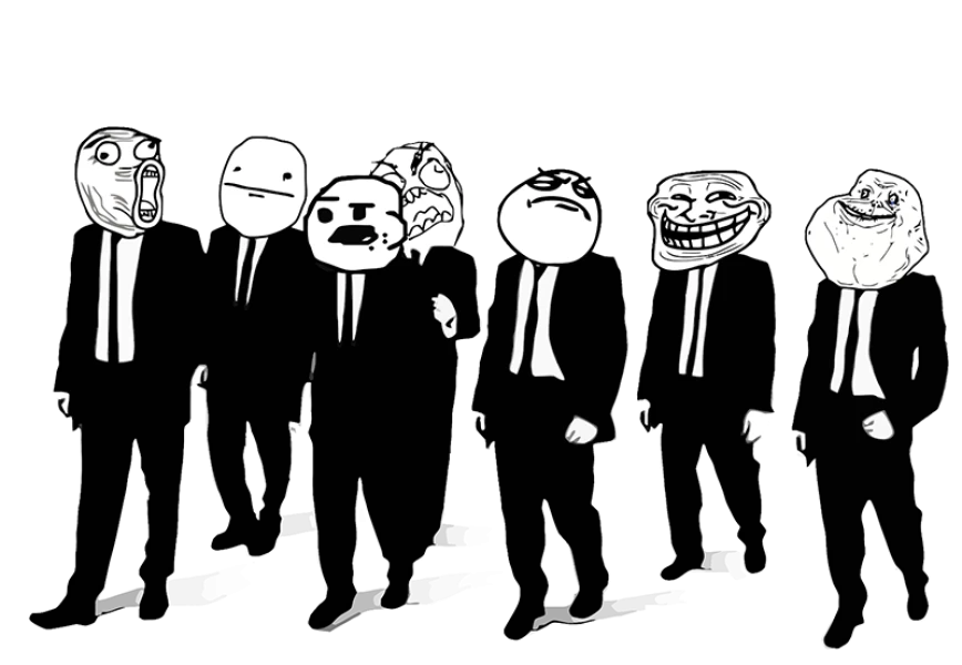 Free Premium PNG Rage comic Internet meme Internet troll | Group Troll face