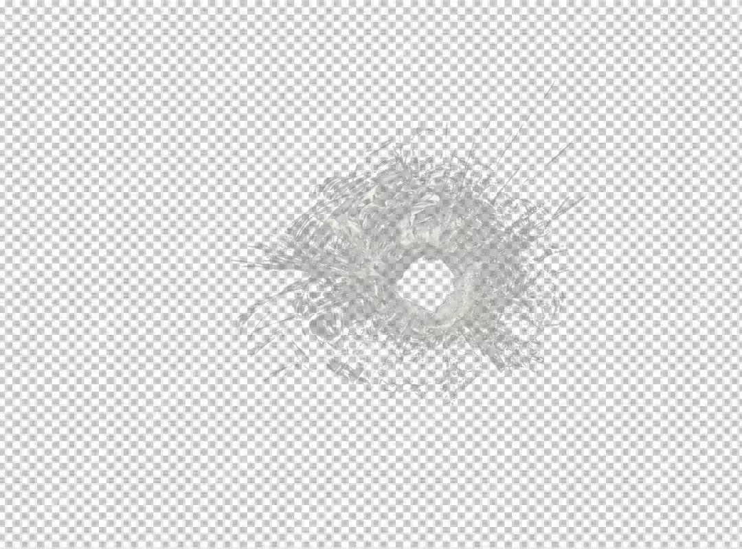 Free Premium PNG Bullet hole in a glass window