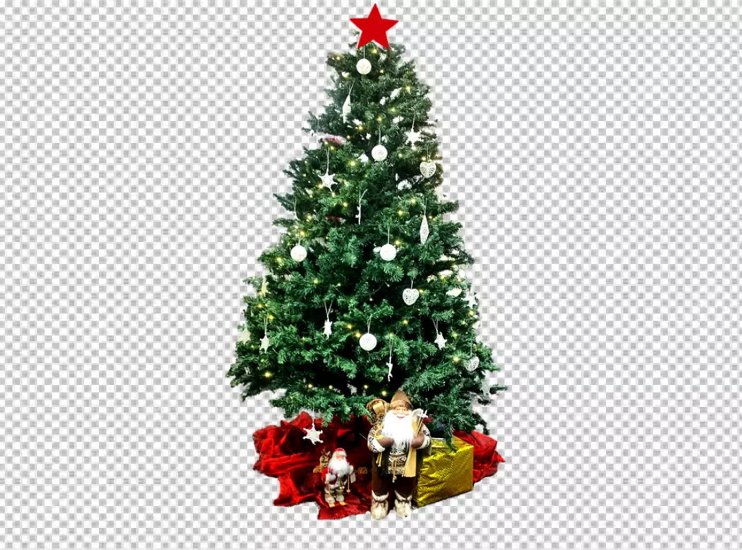 Free Premium PNG Christmas  with Colorful Ornaments Isolated on transparent Background