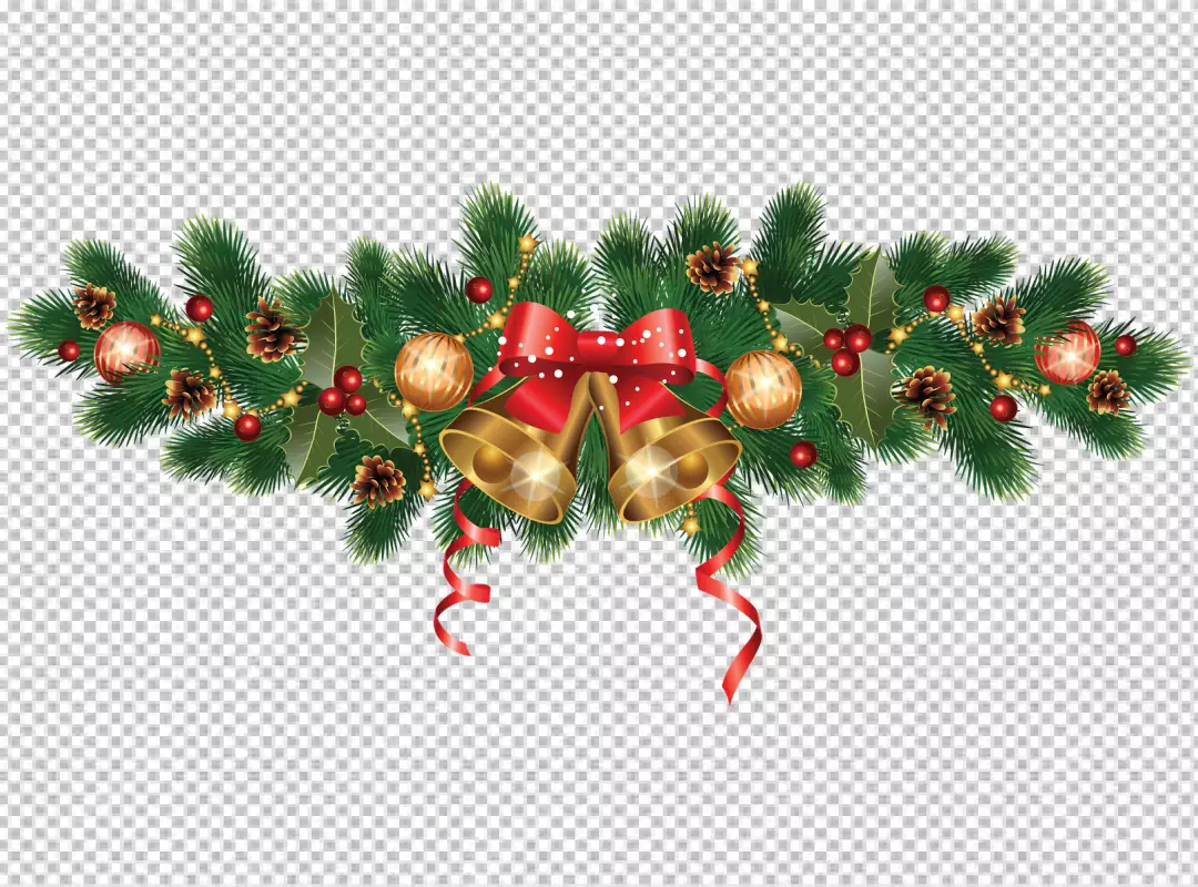 Free Premium PNG Realistic christmas decoration transparent  background PNG