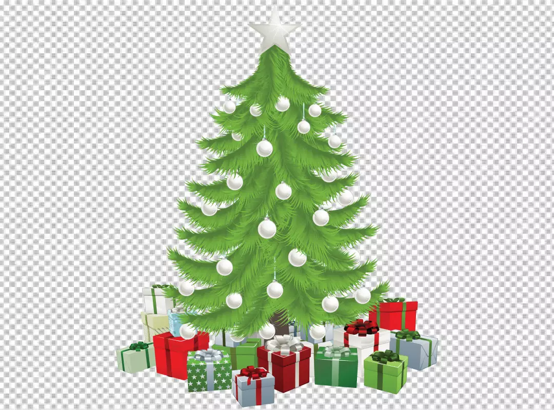 Free Premium PNG Christmas tree isolated on a transparent background PNG