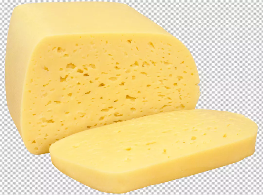 Free Premium PNG A piece of cheese with holes on it PNG | transparent background 