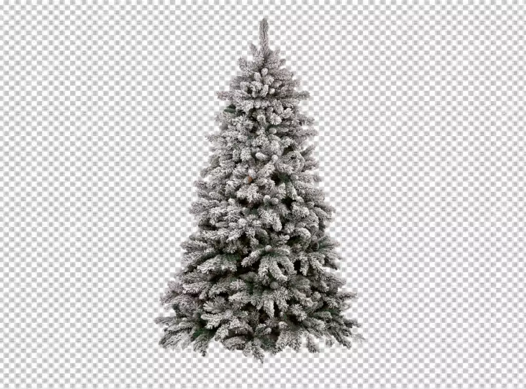 Free Premium PNG A christmas tree with a star on it isolated on transparent background