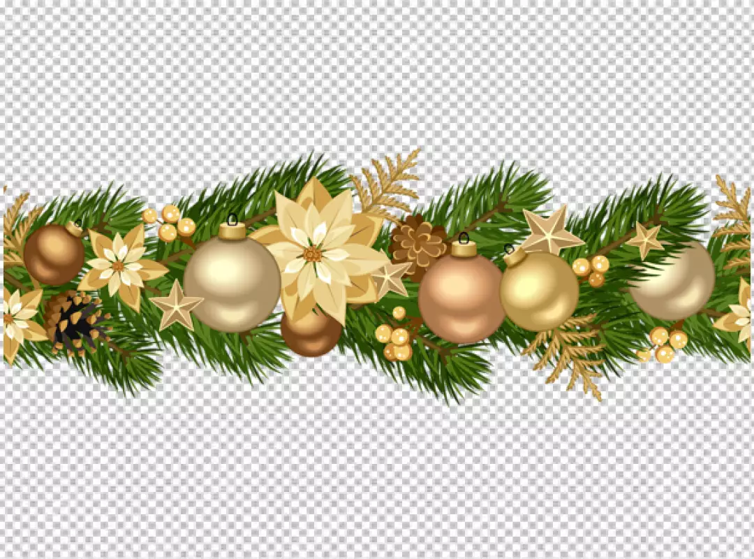 Free Premium PNG Festive Christmas border decoration PNG background 