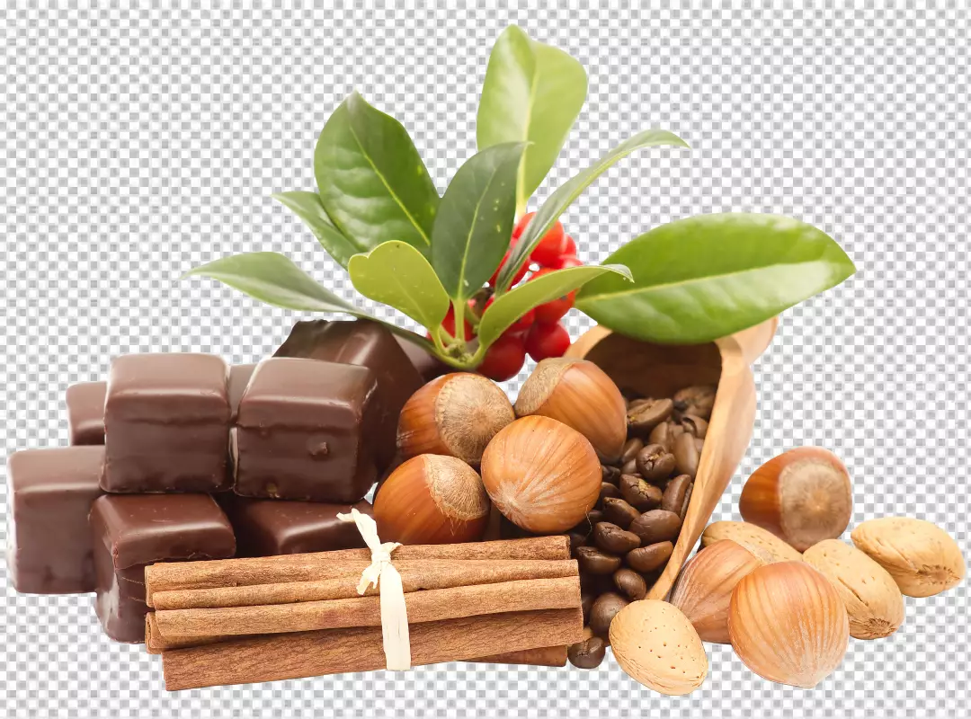 Free Premium PNG Chocolate with candy png bg