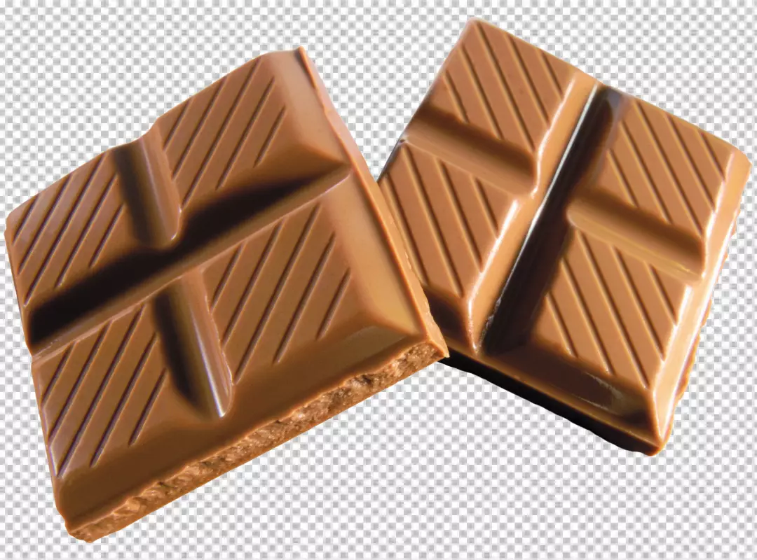 Free Premium PNG Close up on delicious chocolate bar pieces png