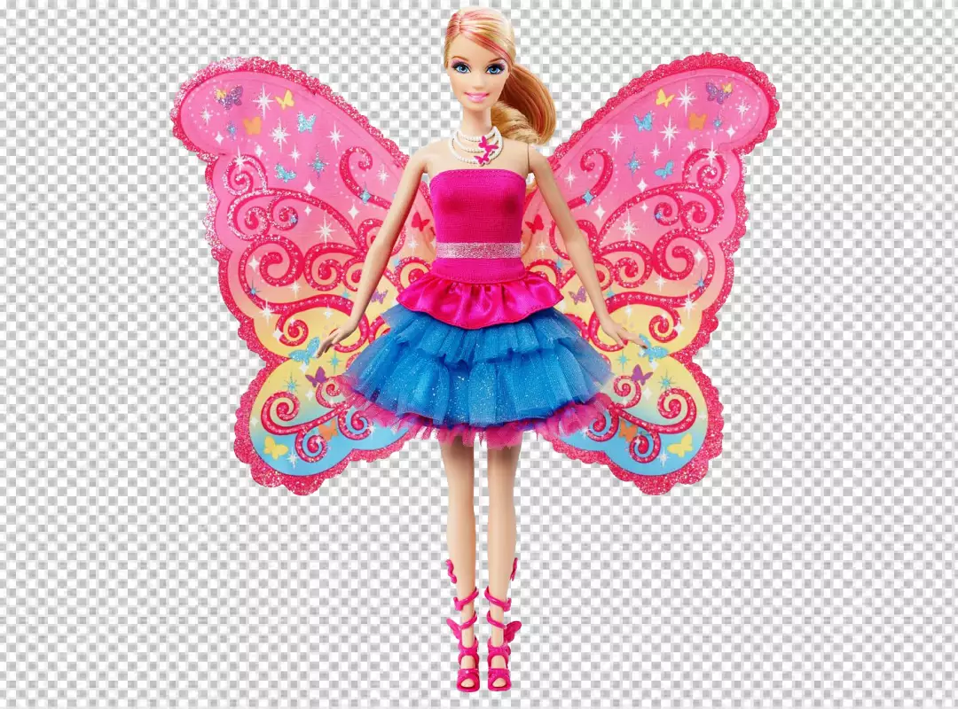 Free Premium PNG Barbie has grown two wings