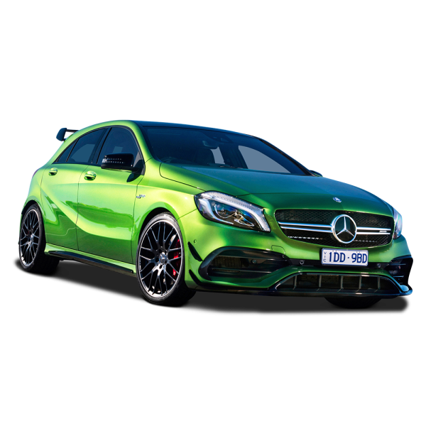 Free Premium PNG Green Mercedes Benz A Class Car